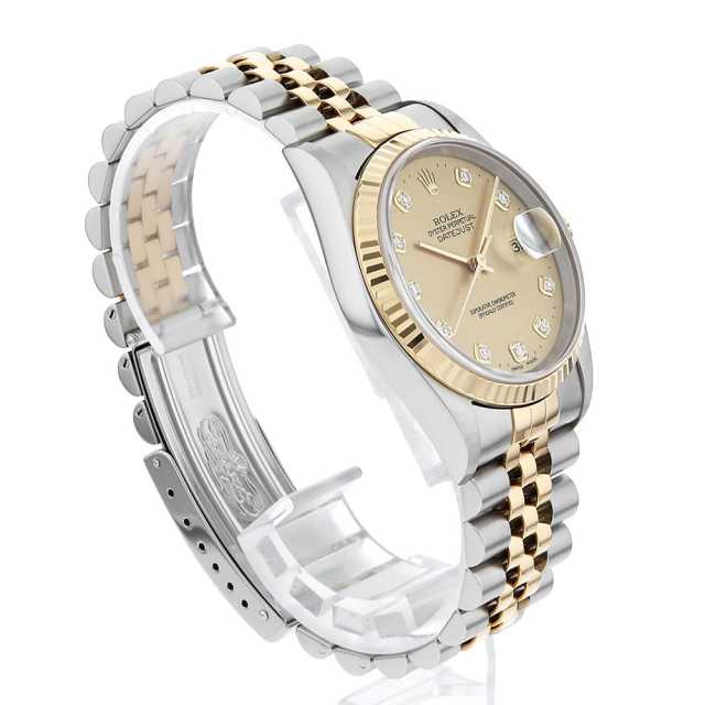 16233G シャンパン ROLEX（ロレックス）デイトジャスト 10Pダイヤ 中古