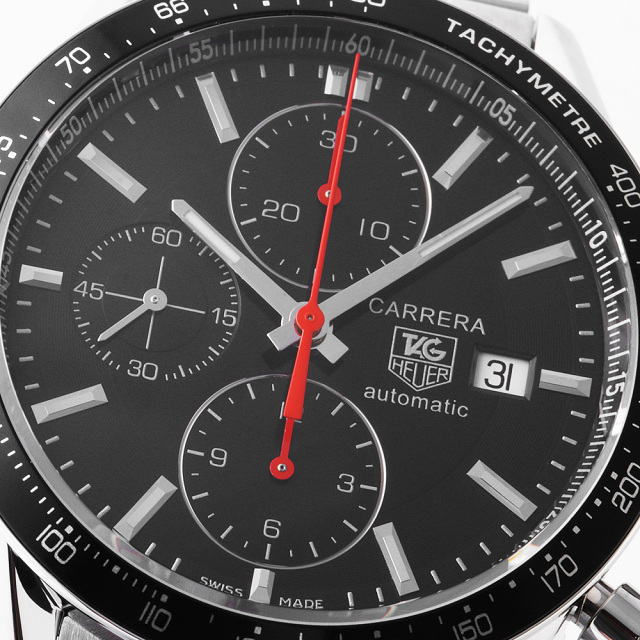 CV2014.FT6007 ブラック TAG Heuer（タグホイヤー）カレラタキメーター  