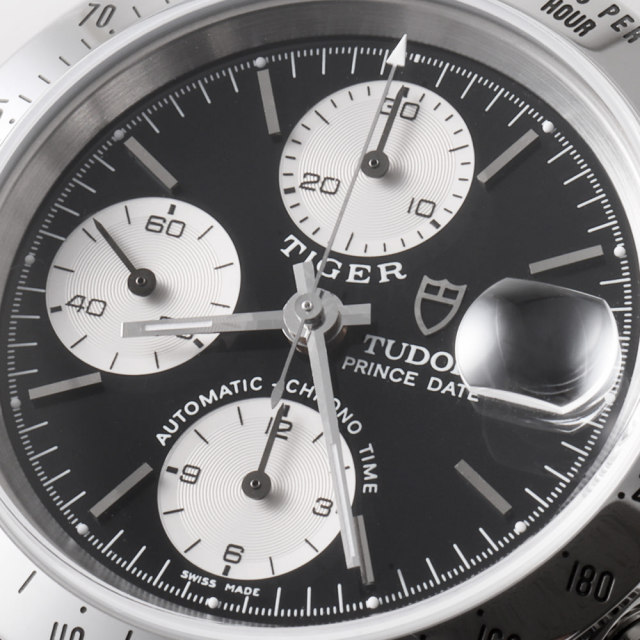 79280P ブラック×シルバー TUDOR（チューダー）クロノタイム タイガー  