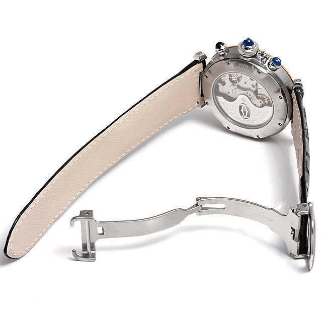 新品　Cartier カルティエ パシャ38mm クロノグラフ 18mm W3103655 カルティエ(Cartier) パシャ クロノグラフ 中古品 | 東京