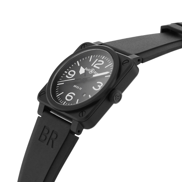 BR0392-BL-CE ブラック Bell&Ross（ベル＆ロス）マットブラック 