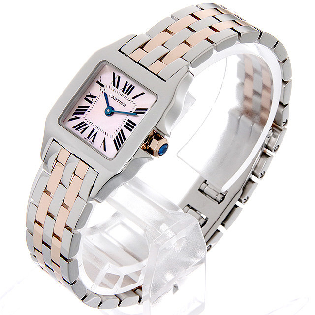 美品 カルティエ Cartier サントスドゥモワゼル SM ダイヤモンド 2698