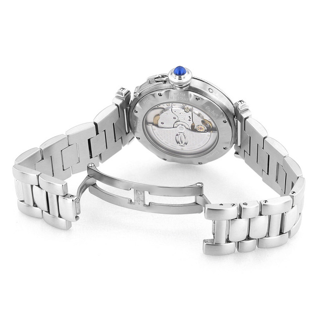 W31037H3 シルバー Cartier（カルティエ）パシャ パワーリザーブGMT  