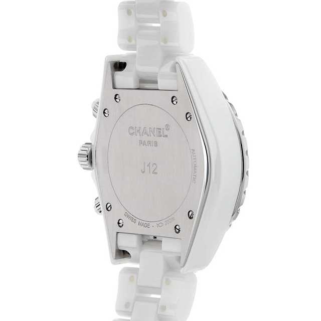 H2009 ホワイト CHANEL（シャネル）J12 クロノグラフ 9Pダイヤ 中古