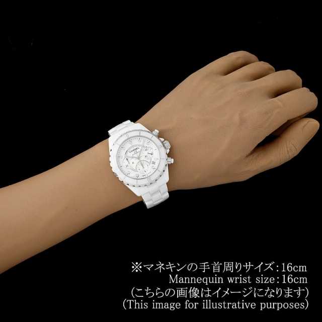 H2009 ホワイト CHANEL（シャネル）J12 クロノグラフ 9Pダイヤ 中古
