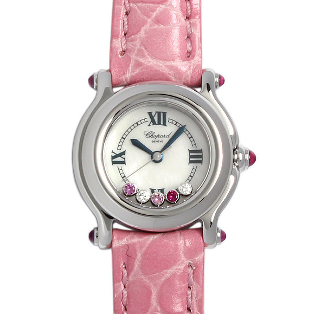 27/8245-42F ショパール(Chopard) ハッピースポーツ 2Pダイヤ 1Pルビー  
