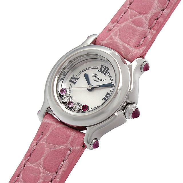 27/8245-42F ショパール(Chopard) ハッピースポーツ 2Pダイヤ 1Pルビー  