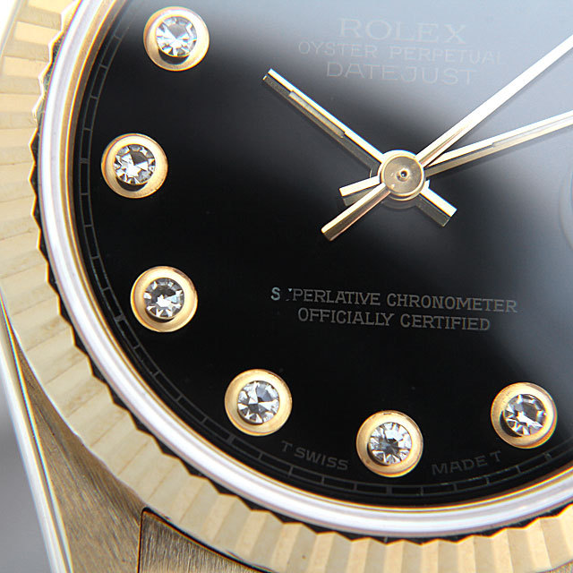 68278 ONYX G ロレックス(ROLEX) デイトジャスト オニキス/10Pダイヤ  