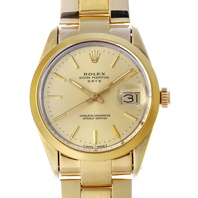 15505 ROLEX（ロレックス） パーペチュアルデイト シャンパン/バー  