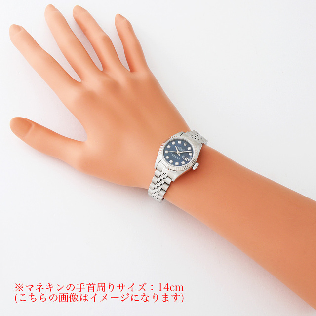 79174G ブルー ROLEX（ロレックス）デイトジャスト 10Pダイヤ 中古 