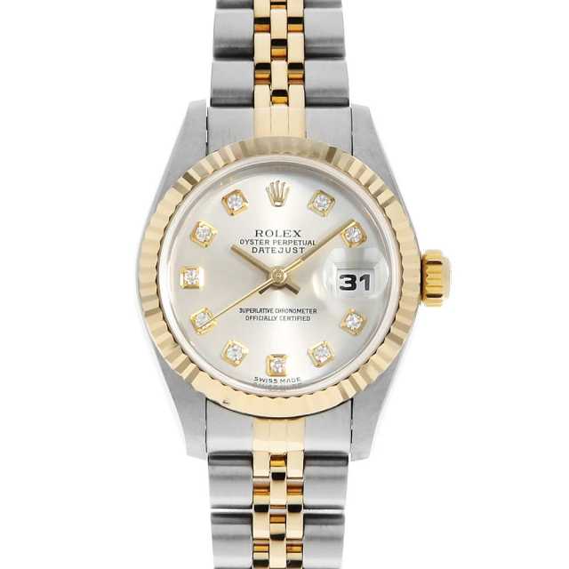 ROLEX ロレックス デイトジャスト 10Pダイヤモンド ホワイト 79173G