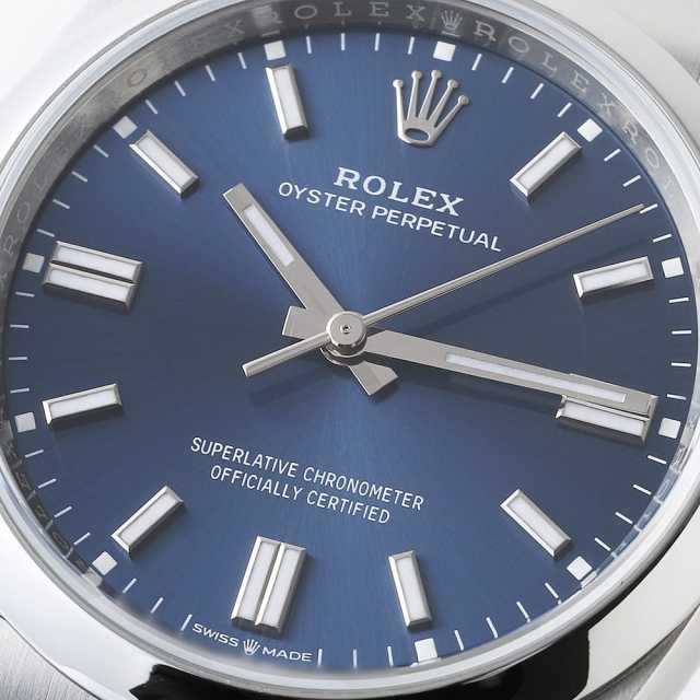 ROLEX 　正規品　ロレックス　オイスターパーペチュアル　ロイヤルブルー ロレックス/オイスターパーペチュアル/モザイクブルーダイヤル