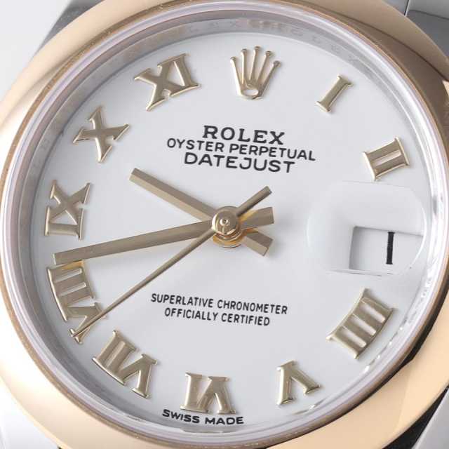らしん 279163 ホワイト ROLEX（ロレックス）デイトジャスト 中古