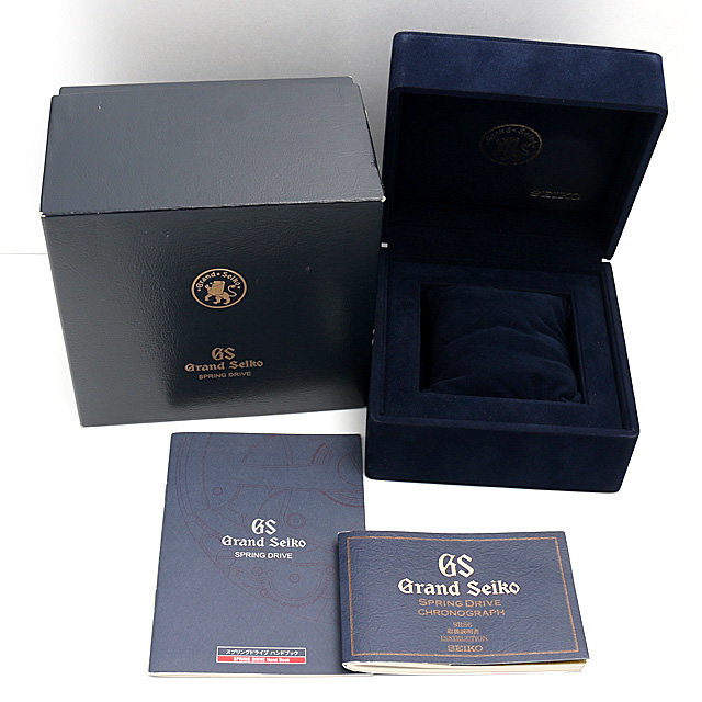 グランドセイコー スプリングドライブ クロノグラフ マスターショップ限定 SBGC004 中古 メンズ