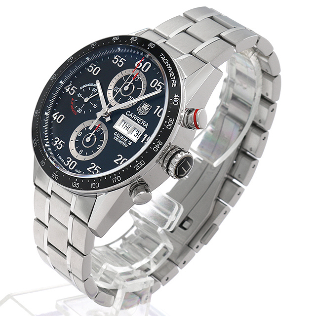 タグホイヤー カレラ 100M キャリバー16 デイデイト クロノグラフ CV2A1R.BA0796 中古 メンズ