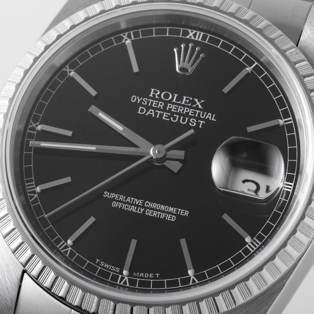 hhさん専用 ROLEX デイトジャスト 黒文字盤 16220 ブラック ROLEX（ロレックス）デイトジャスト 中古 | 東京