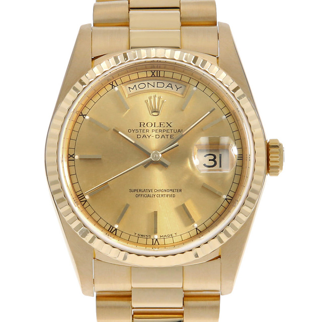 18238 シャンパン ROLEX（ロレックス）デイデイト 中古 | 東京・大阪の  