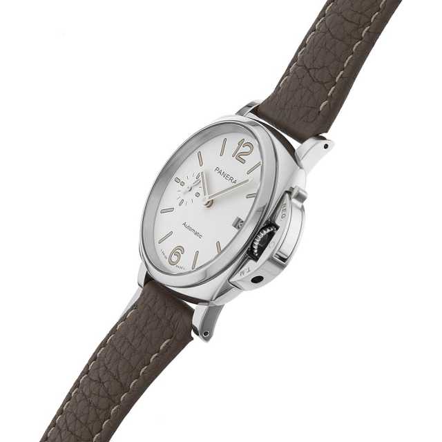 パネライ ルミノール ドゥエ PAM01043 純正ベルト カーフ ベージュ PAM01043 ホワイト PANERAI（パネライ）ルミノール ドゥエ 38mm 中古