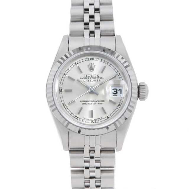 ROLEX デイトジャスト 69174 レディース 文字盤・ 針セット デイトジャスト 69174 バーインデックス 白文字盤 レディース