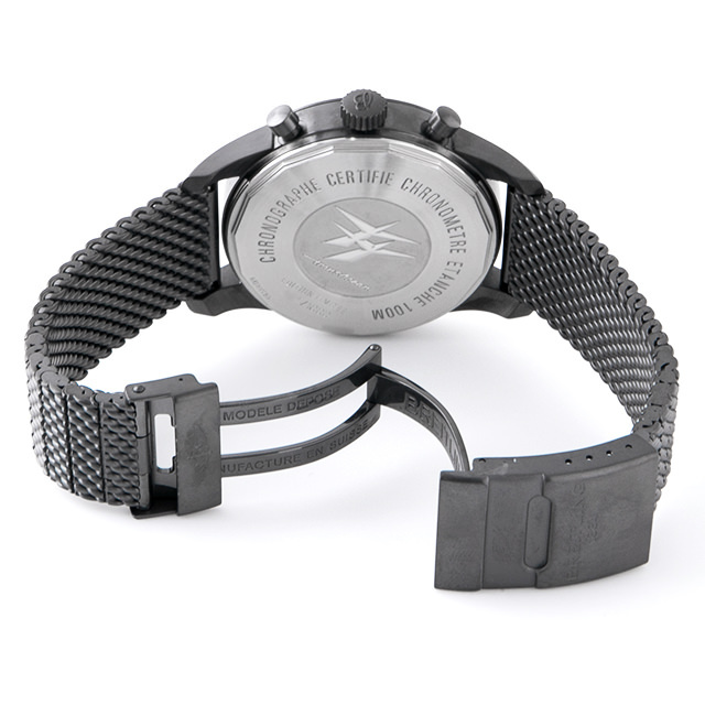 トランスオーシャン ユニタイム パイロット ブラックスチール 世界限定1000本 M051B80OCB(MB0510) サブ画像２