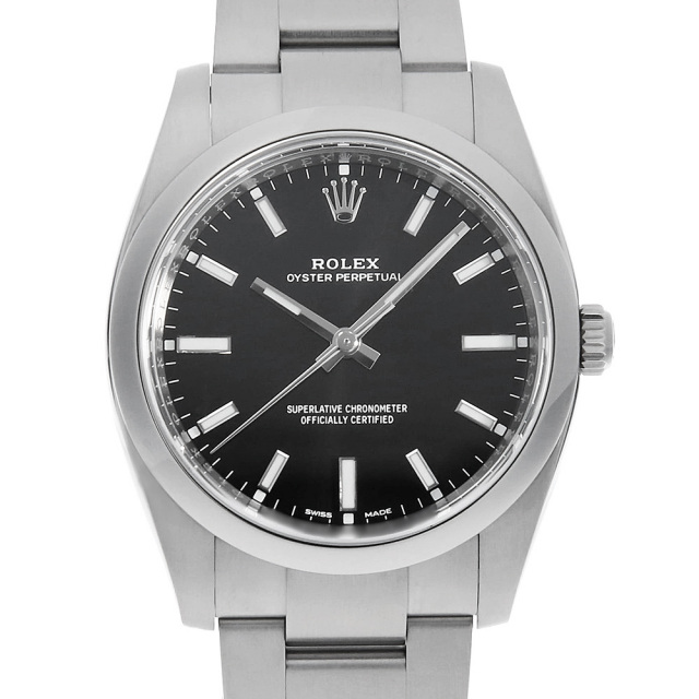 114200 ブラック ROLEX（ロレックス）オイスターパーペチュアル 中古  