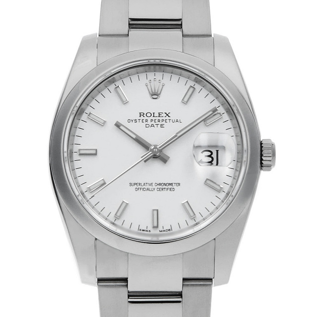 115200 ホワイト ROLEX（ロレックス）オイスターパーペチュアル デイト  