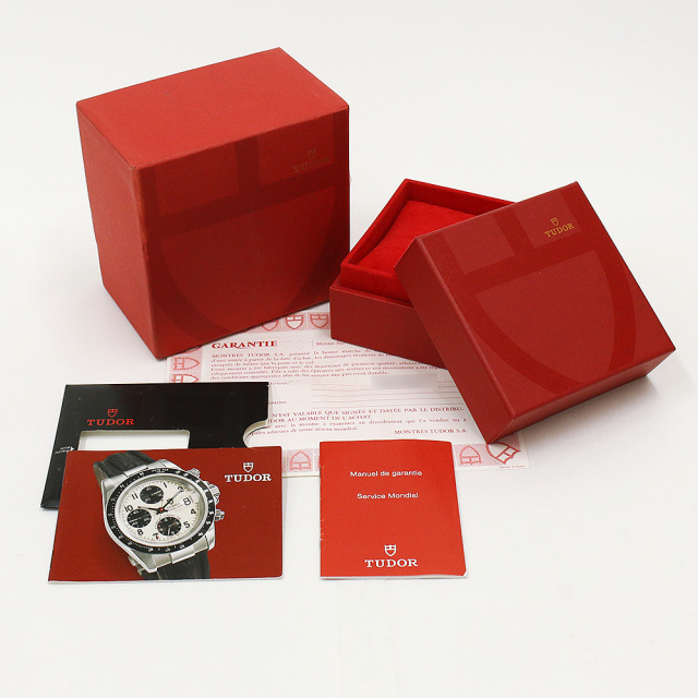 TUDOR 時計 ボックス 79260 シルバー×ブラック TUDOR（チューダー）クロノタイム 中古