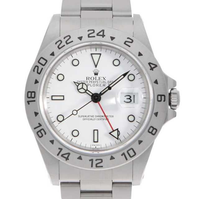 ROLEX Explorer II 16570 White, A-serial number, Used men's watch.