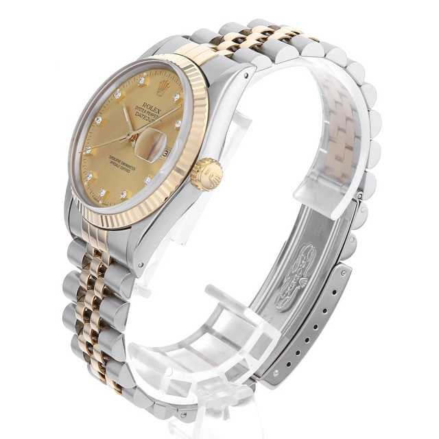 16013G シャンパン ROLEX（ロレックス）デイトジャスト 10P