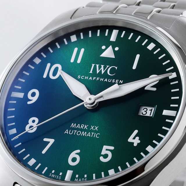 IWC パイロットウォッチ・マークXX IW328206 ラバーベルト グリーン 3F｜IWC パイロット・ウォッチ・マーク XX グリーンダイヤルが