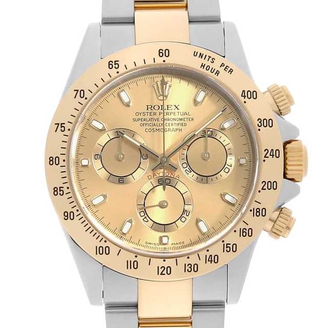 高級シャンパン / ２本 セット 116523 シャンパン ROLEX（ロレックス）コスモグラフ デイトナ 中古