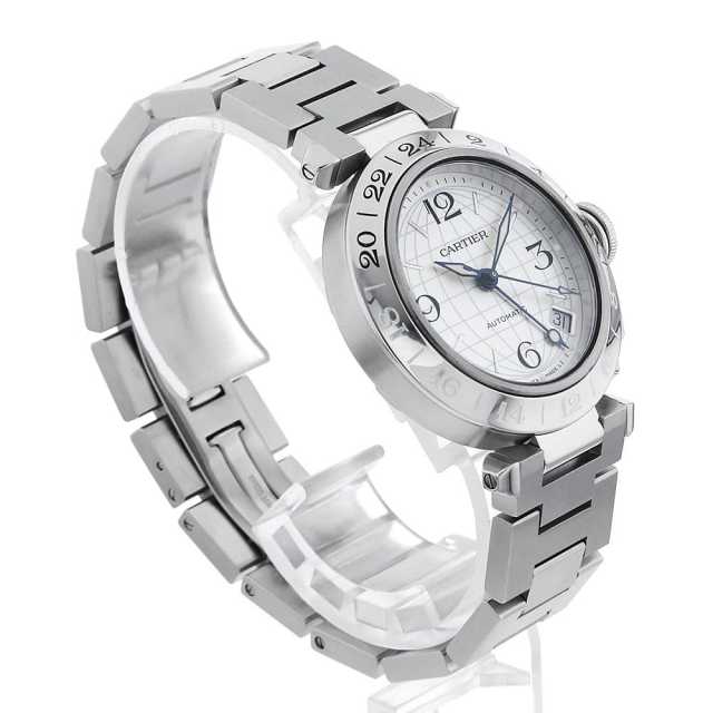 W31078M7 シルバー Cartier（カルティエ）パシャC GMT メリディアン  