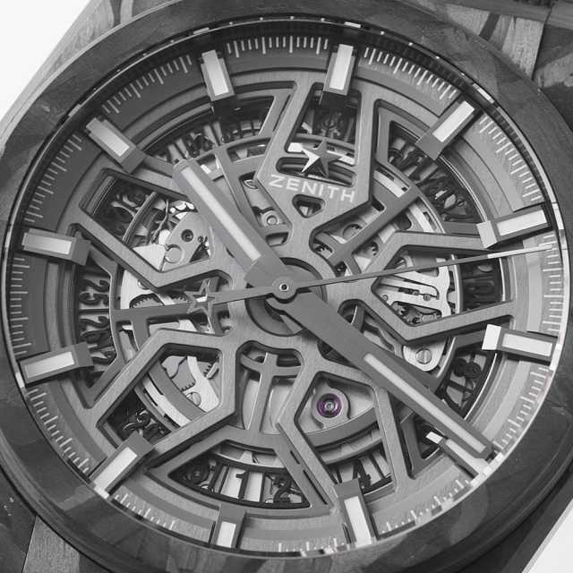 時計 Zenith Defy Classic Automatic Skeletal Dial Titanium Men's