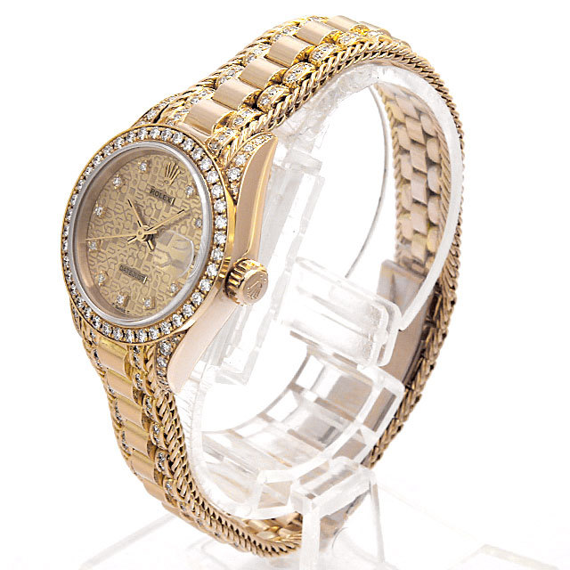 69158G ロレックス(ROLEX) デイトジャスト ベゼルブレスダイヤ