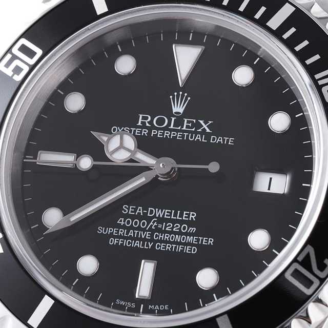 ROLEX シードゥエラー 16600 ブラックダイヤル 国際保証書付き ROLEX シードゥエラー 16600 ブラックダイヤル 国際保証書付き