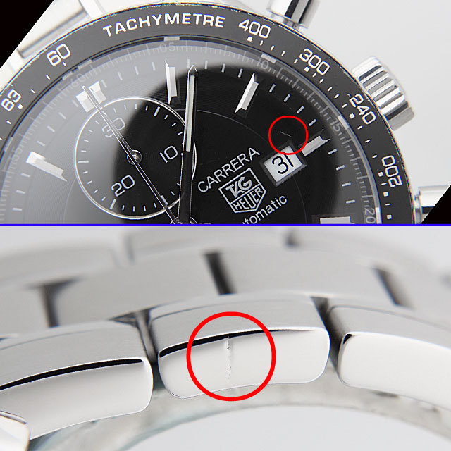 タグホイヤー カレラ タキメーター クロノグラフ CV201E.BA0786 中古 メンズ