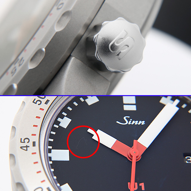 ジン Sinn 1010 白う U1 デイト 自動巻き メンズ 極美品 _839274