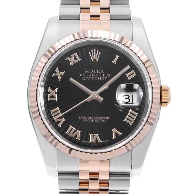 116231 ブラック ROLEX（ロレックス）デイトジャスト36 中古