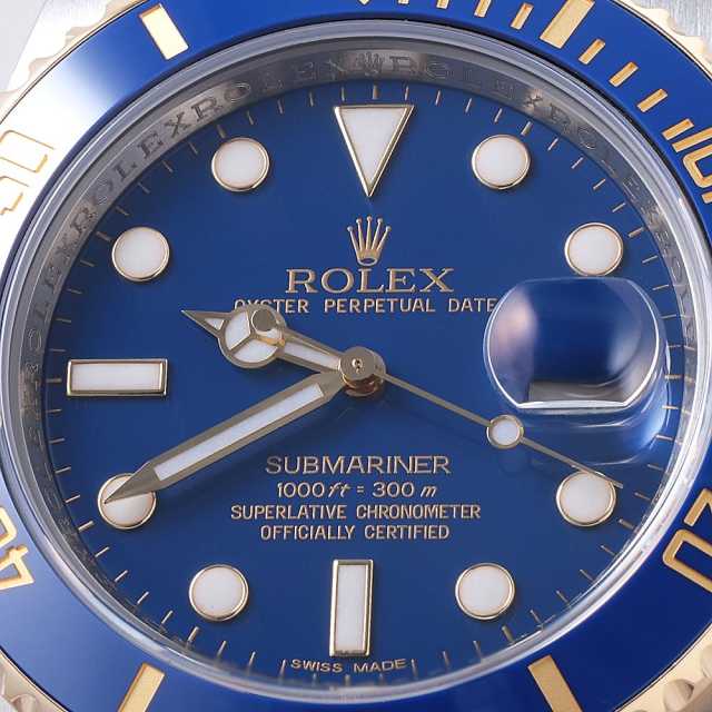 ブルー白一枚 116613GLB ブルー ROLEX（ロレックス）サブマリーナ デイト 8P