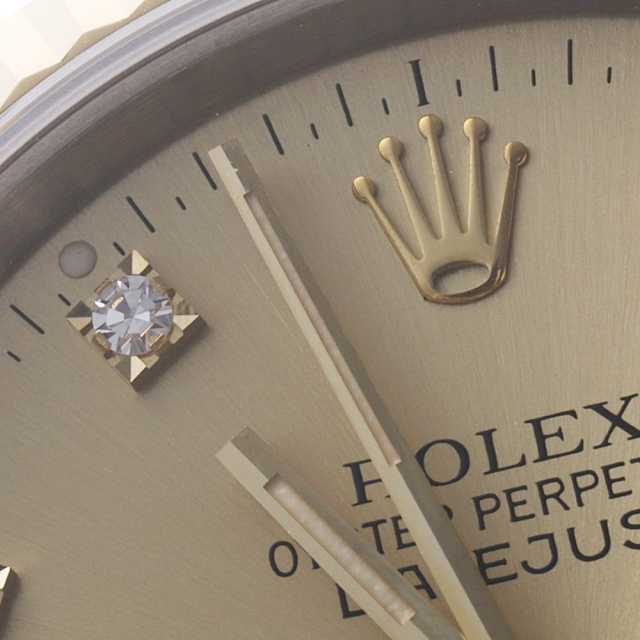 16233G シャンパン ROLEX（ロレックス）デイトジャスト 10Pダイヤ 中古