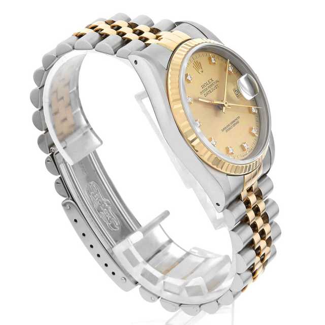 16233G シャンパン ROLEX（ロレックス）デイトジャスト 10Pダイヤ 中古