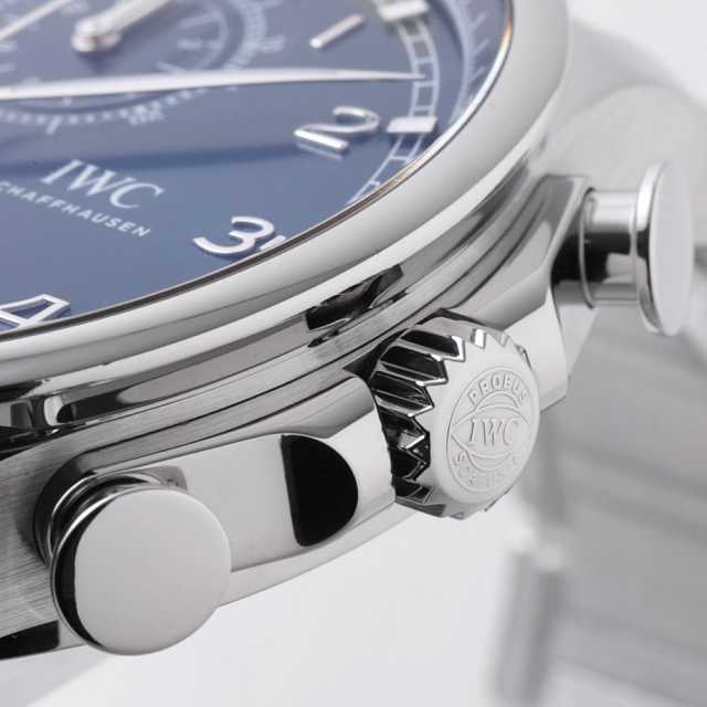IW390701 ブルー IWC ポルトギーゼ ヨットクラブ クロノグラフ 中古