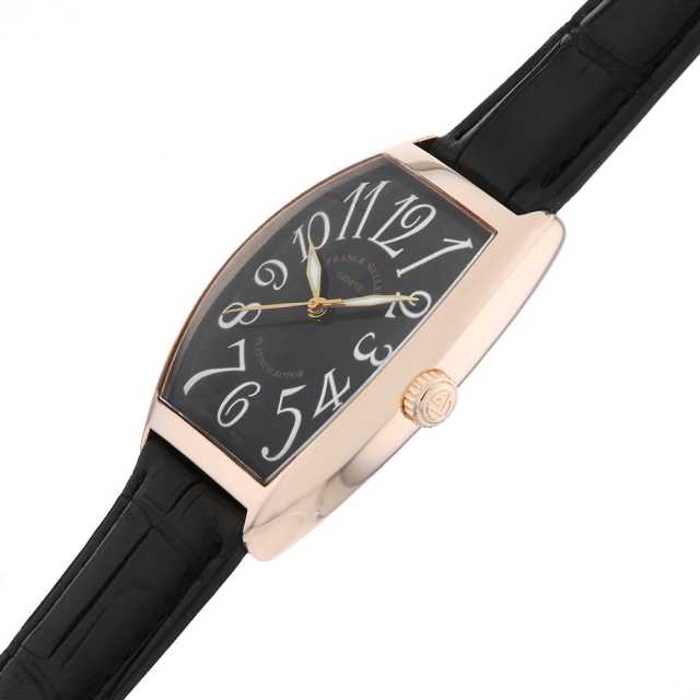 フランクミュラー トノーカーベックス 6850B SC PG メンズ 中古 腕時計 6850B SC PG ブラック FRANCK MULLER（フランクミュラー）トノーカー
