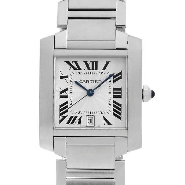 カルティエ タンク フランセーズ LM W51002Q3 メンズ W51002Q3 シルバー Cartier（カルティエ）タンクフランセーズ LM 中古