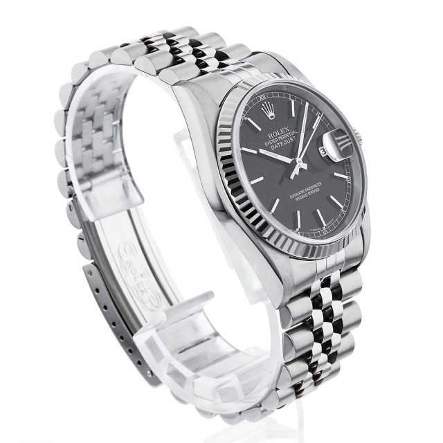 T*S様 ロレックス　デイトジャスト 16234用　ブラック　鑑定済み 16234G ブラック ROLEX（ロレックス）デイトジャスト 10Pダイヤ