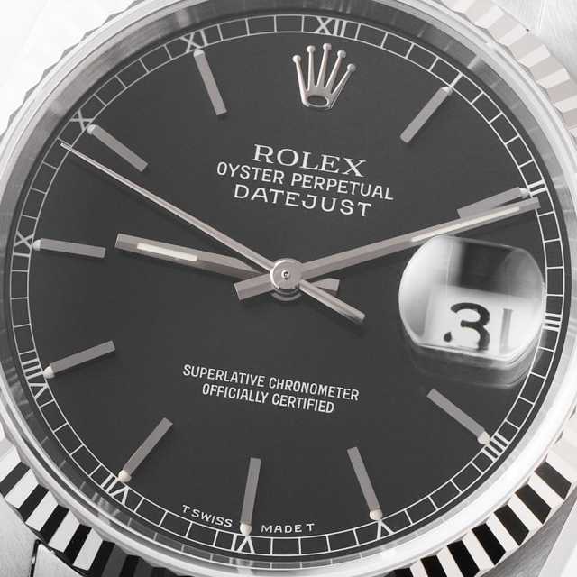 16234 ブラック ROLEX（ロレックス）デイトジャスト 中古 | 東京・大阪