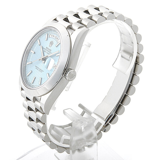 228206 アイスブルー/斜め格子 ROLEX（ロレックス） デイデイト