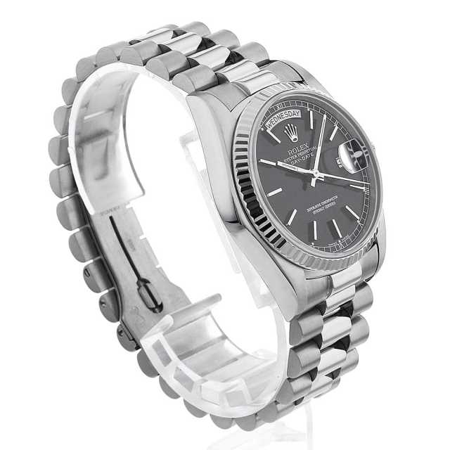 18039 ブラック ROLEX（ロレックス）デイデイト 中古 | 東京・大阪の