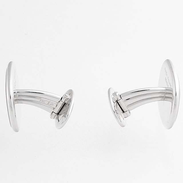 超美品 PATEK PHILIPPE ゴールド カフリンクス PATEK PHILIPPE WHITE GOLD ELLIPSE CUFFLINKS - Collectability