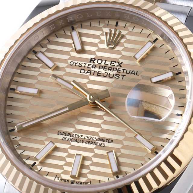 126233 ゴールド ROLEX（ロレックス）デイトジャスト36 中古